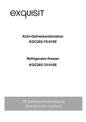 Exquisit KGC265-70-010E Instruction Manual