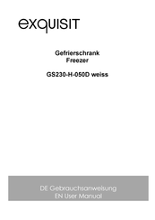 Exquisit GS230-H-050D User Manual