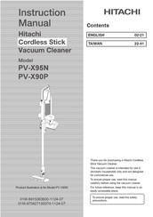 Hitachi PV-X90P Instruction Manual