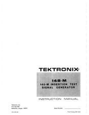 Tektronix 148-M Instruction Manual