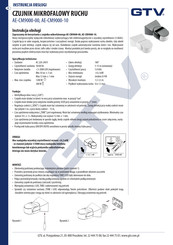 GTV AE-CM9000-10 User Manual