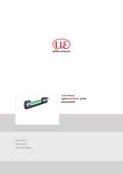 MICRO-EPSILON 4321037 Quick Manual