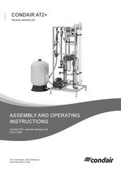 Condair AT2+ Assembly And Operating Instructions Manual