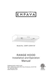 Empava EMPV-30RH15F Installation And Operation Manual