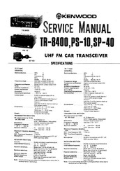 Kenwood SP-40 Service Manual