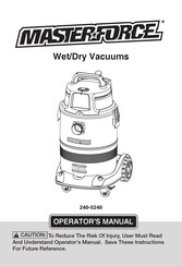 MasterForce 240-5240 Operator's Manual
