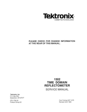 Tektronix 1502 Service Manual