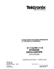 Tektronix R5111A Instruction Manual