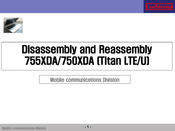 Samsung 755XDA Disassembly And Reassembly