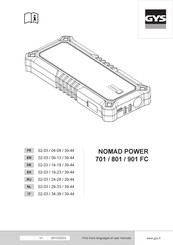 GYS NOMAD POWER 701 FC Manual