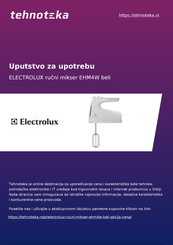 Electrolux EHM4W Instruction Book