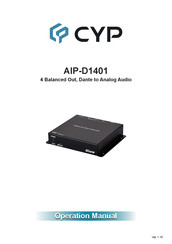CYP AIP-D1401 Operation Manual