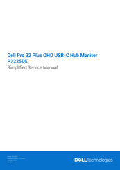 Dell Pro 32 Plus Simplified Service Manual
