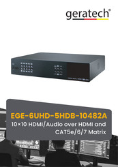 geratech EGE-6UHD-5HDB-10482A Operation Manual