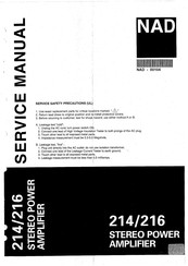 NAD 214 Service Manual
