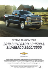 Chevrolet SILVERADO 3500 2019 Getting To Know Your