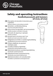Chicago Pneumatic CP 4123 Safety And Operating Instructions Manual