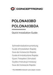 Conceptronic POLONA03BD Quick Installation Manual