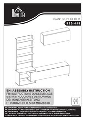 HOMCOM 839-418 Assembly Instruction Manual