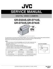 JVC GRD72US - MiniDV Digital Camcorder Service Manual
