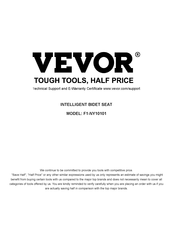 VEVOR F1-NY10101 Manual