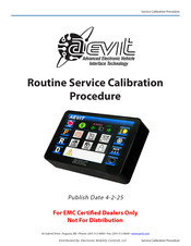 EMC Aevit Calibration Manual