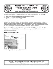 South bend SB1114F Manual