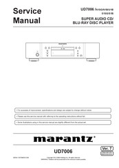 Marantz UD7006/U1B Service Manual
