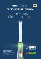 Emmi Ultrasonic emmiDENT Platinum CAM Instruction Manual