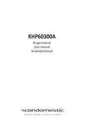 Scandomestic KHP60300A User Manual