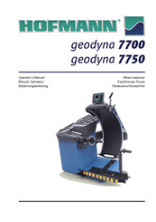 Hofmann geodyna 7750 Operator's Manual