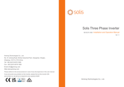SOLIS S6-GC110K Installation And Operation Manual