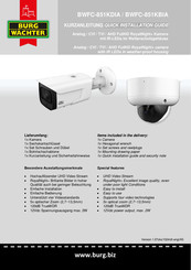Burg Wächter BWFC-851KBIA Quick Installation Manual