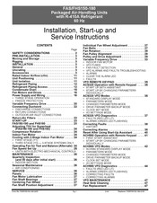 Carrier FHS180 Installation, Start-Up And Service Instructions Manual