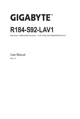 Gigabyte R184-S92-LAV1 User Manual