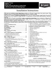 Carrier Bryant Legacy 558J 08D Series Installation Instructions Manual