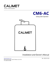 Calimet CM6-AC Installation And Owner's Manual