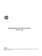 HP 322PE Maintenance And Service Manual