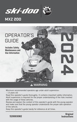Brp ski-doo MXZ 200 2024 Operator's Manual