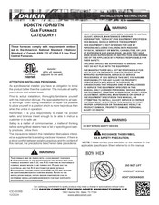 Daikin DD80TN Installation Instructions Manual
