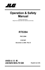 JLG RT5394 Operation & Safety Manual