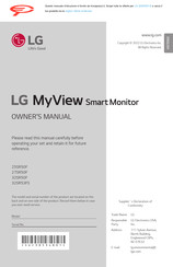 LG 32SR53FS Owner's Manual