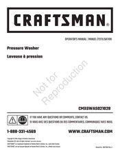 Stanley CRAFTSMAN CMXGWAS021028 Operator's Manual