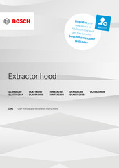 Bosch DLN56AC60B User Manual And Installation Instructions