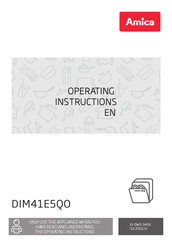 Amica DIM41E5QO Operating Instructions Manual