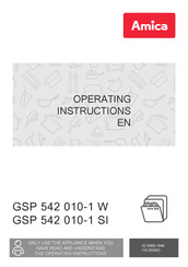 Amica GSP 542 010-1 W Operating Instructions Manual