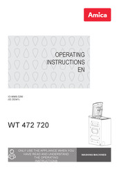 Amica WT 472 720 Operating Instructions Manual
