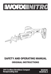 Worx NITRO WG893E Series Safety And Operating Manual