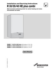 Benchmark ZWBR 11-40 R 40 HE plus Installation And Servicing Instruction