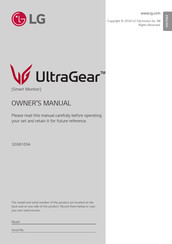 LG UltraGear 32G810SA Owner's Manual
